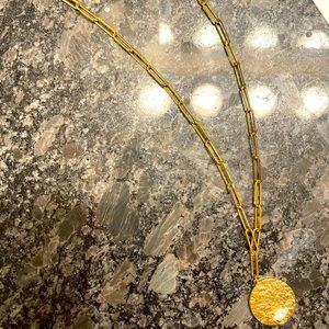 Local Eclectic gold vermeil necklace with opal
